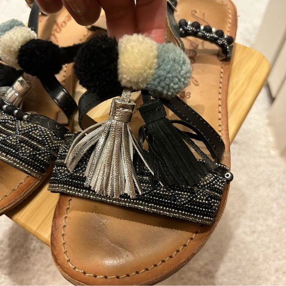 Free People Beaded Leather Sandals - Picture 7 of 14